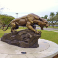 Bronzeskulptur Panther-Puma-Maskottchenstatue